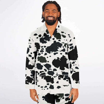 Funky Cowhide Pattern | Men's Satin Pajamas