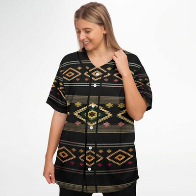 Funky Shaman Black Gold | Native American Baseball Jersey