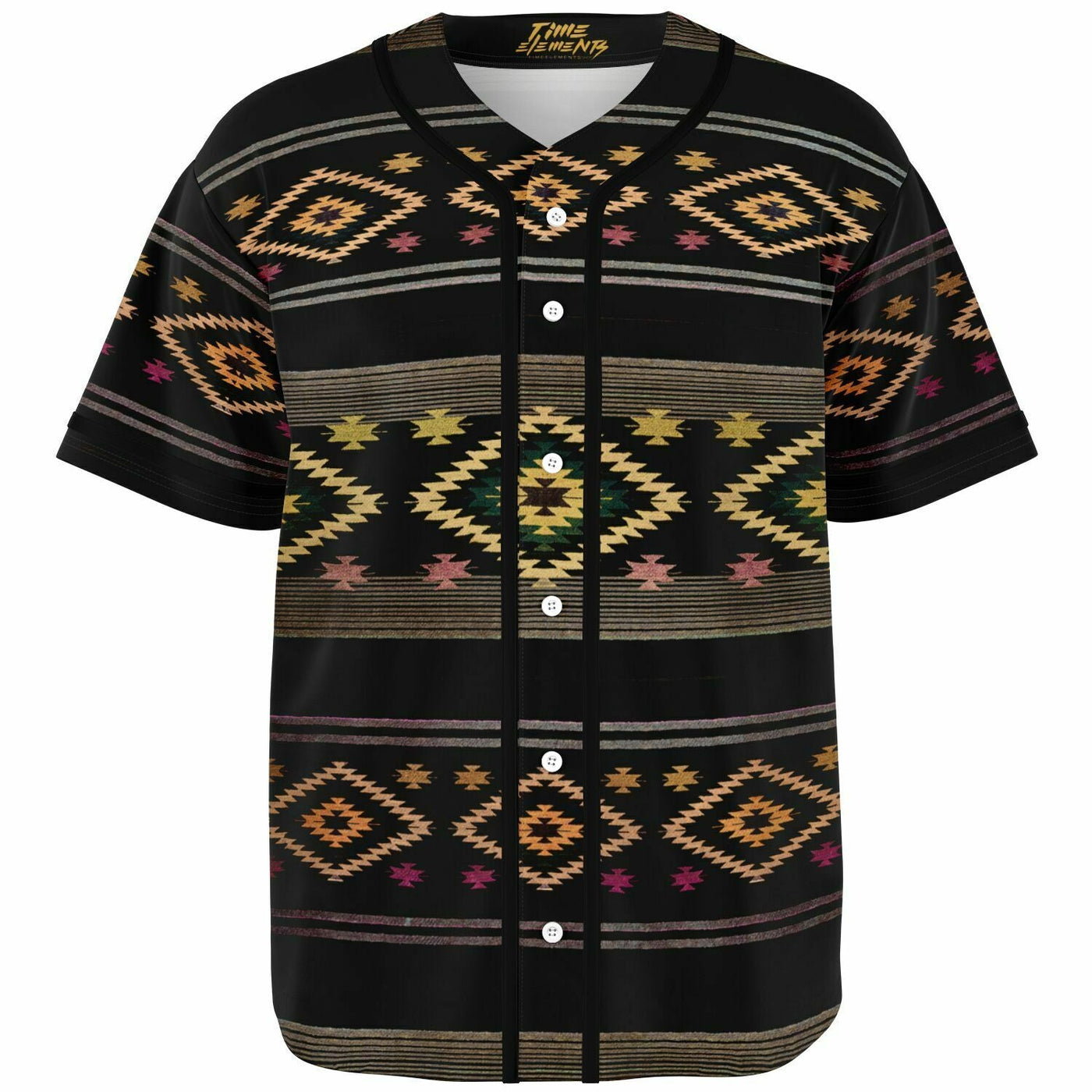 Funky Shaman Black Gold | Native American Baseball Jersey