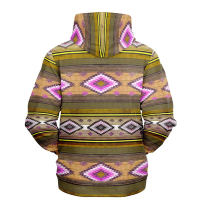 Funky Shaman Mustard Violet | Native American Unisex Hoodie