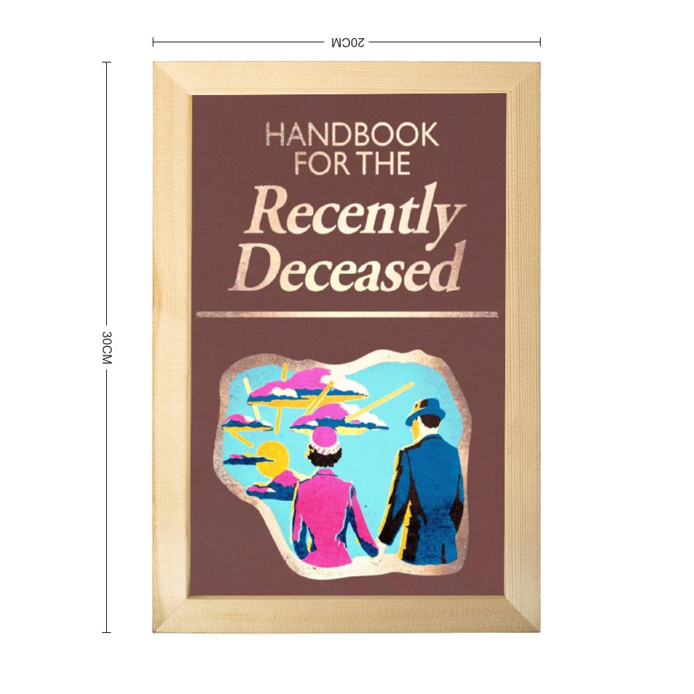 Handbook For The Recently Deceased | Beetlejuice Framed Art Board