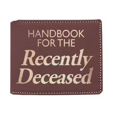 Handbook for the recently deceased | Beetlejuice Leather Wallet