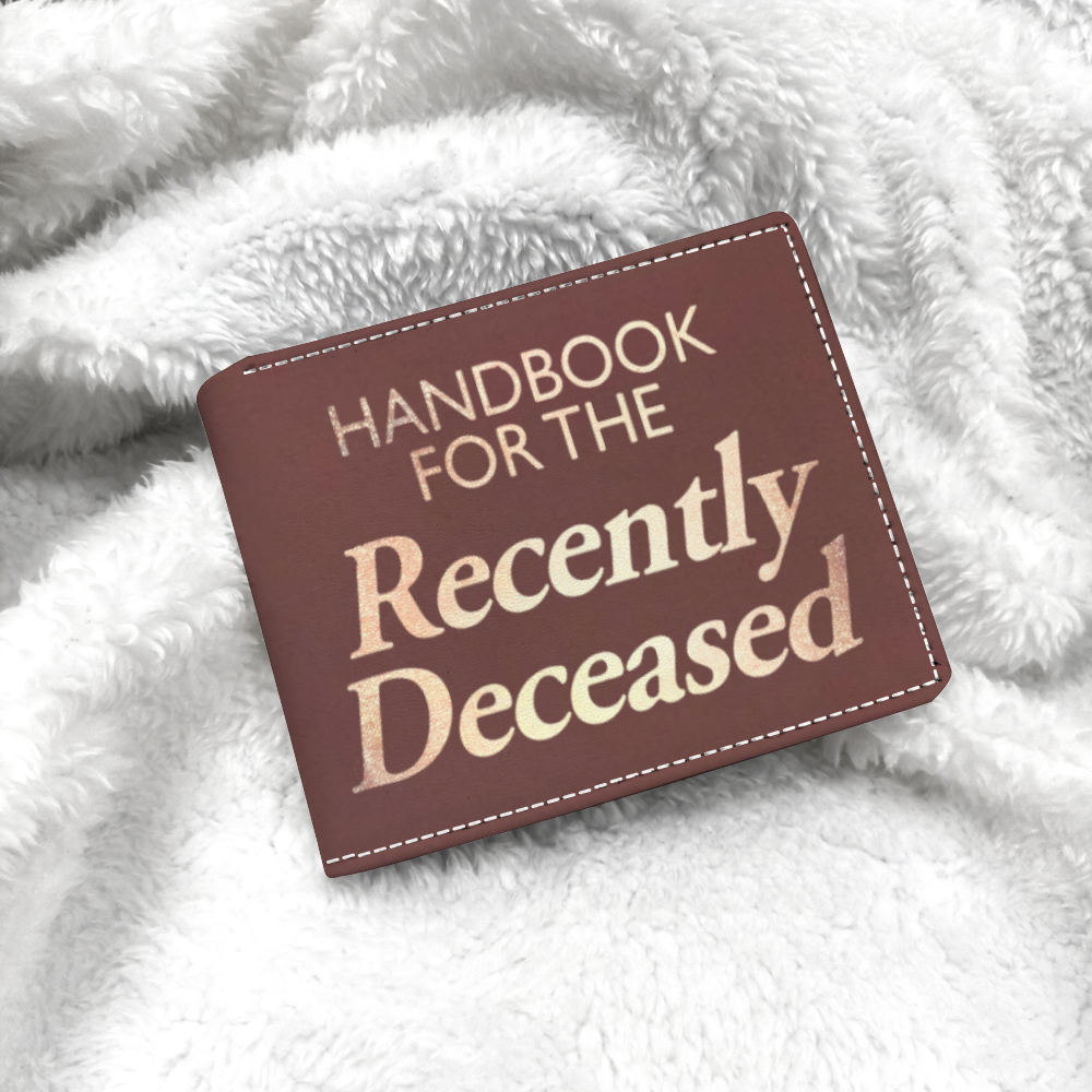 Handbook for the recently deceased | Beetlejuice Leather Wallet