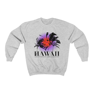 Hawaiian Sunrise - Waimanalo Bay 1970, Hawaii | Retro Hipster Sweatshirt