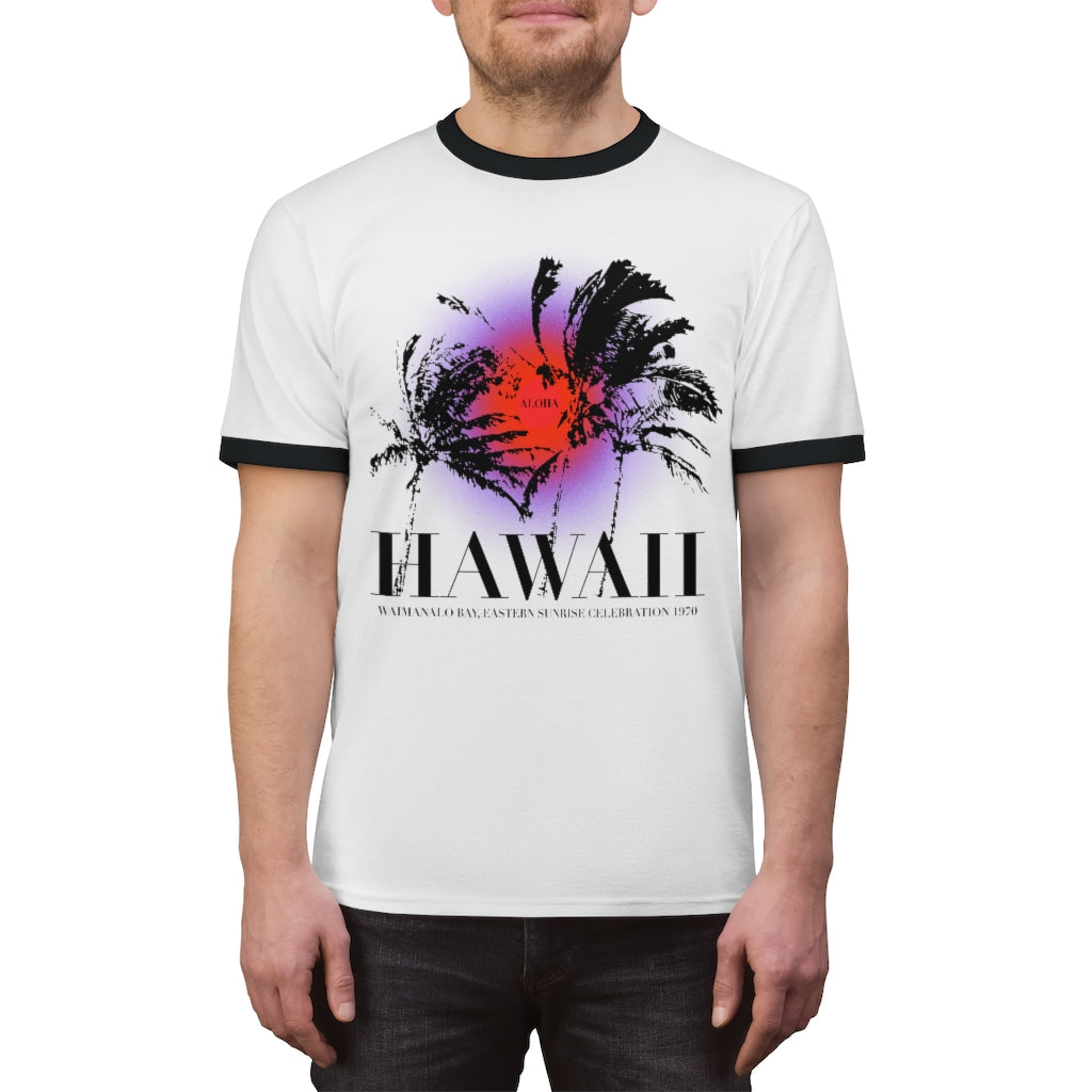 Hawaiian Sunrise - Waimanalo Bay 1970 | Ringer T-Shirt