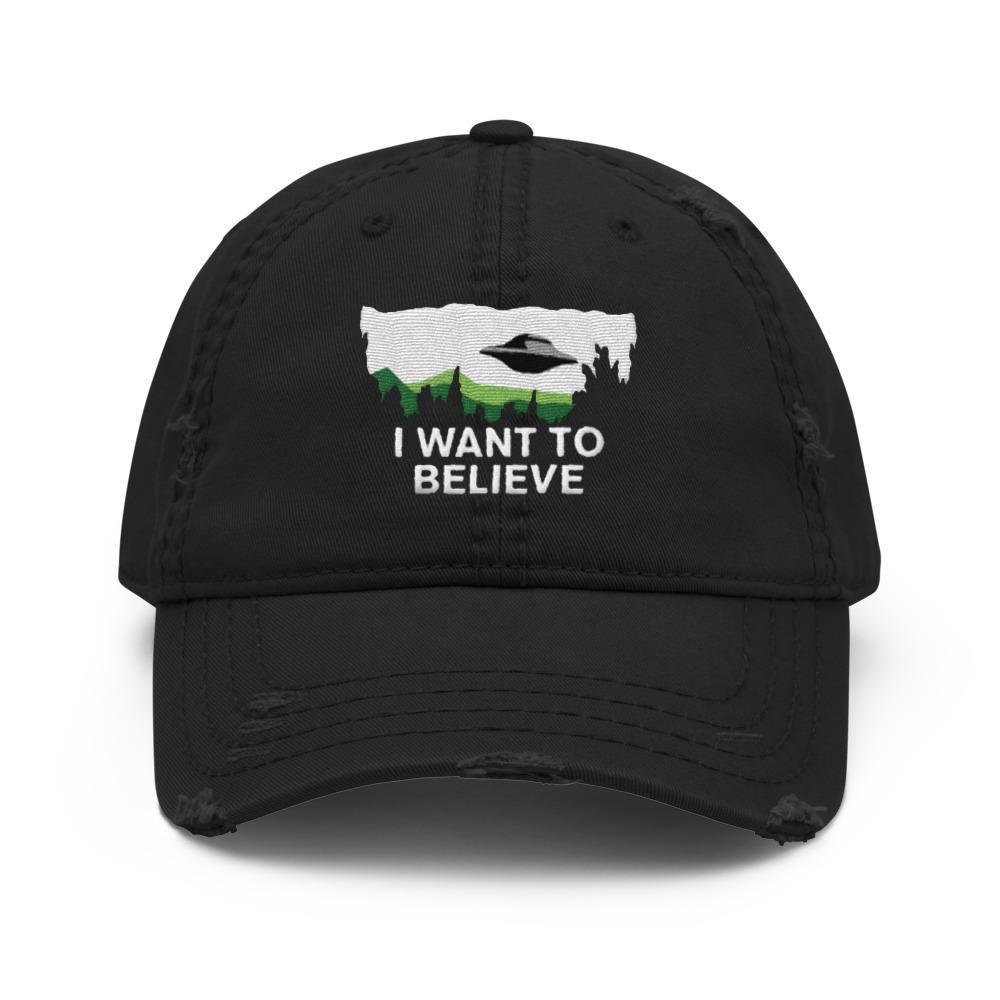 I WANT TO BELIEVE - X-files | Ufo Freak Dad Hat
