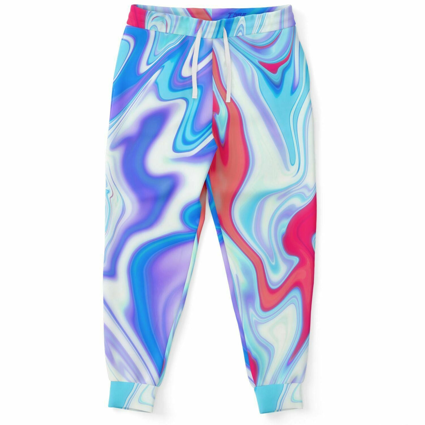 Iridescent Holographic Pattern Joggers Blue-Pink | Unisex Fashion Joggers