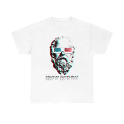 Know Nothing - Socrates Greek Philosopher 3d | Hipster Geek T-shirt