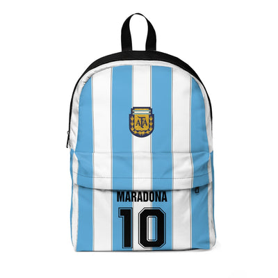 Maradona Tribute - Argentina Retro Soccer Jersey N.10 | Soft Backpack