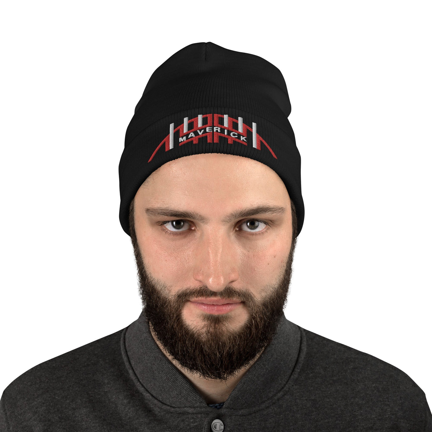 Maverick Top Gun Embroidered Beanie With Classic Helmet Graphic