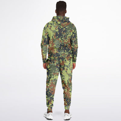 Military Camouflage Pattern | Army-Punk Hoodie and Joggers Set