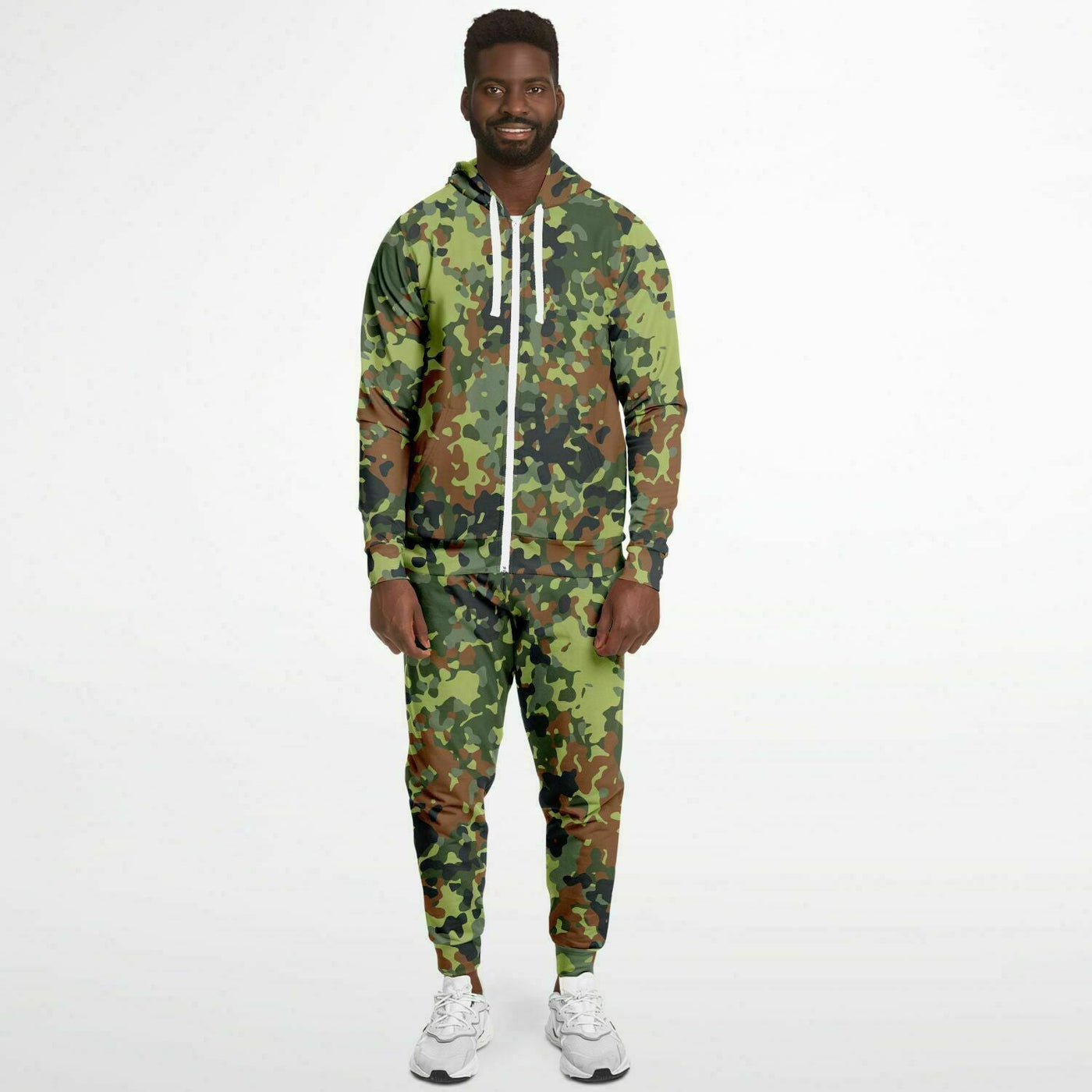 Military Camouflage Pattern | Army-Punk Hoodie and Joggers Set