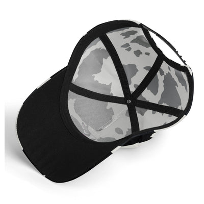 Moo-licious Baseball Cap | Cowhide Pattern AOP Hat