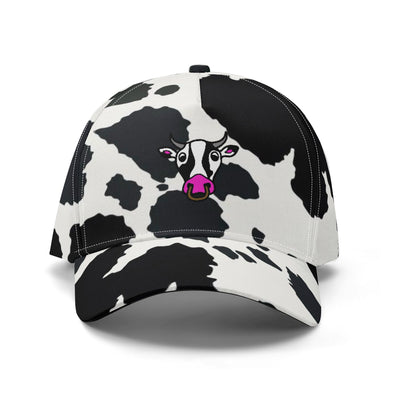 Moo-licious Baseball Cap | Cowhide Pattern AOP Hat