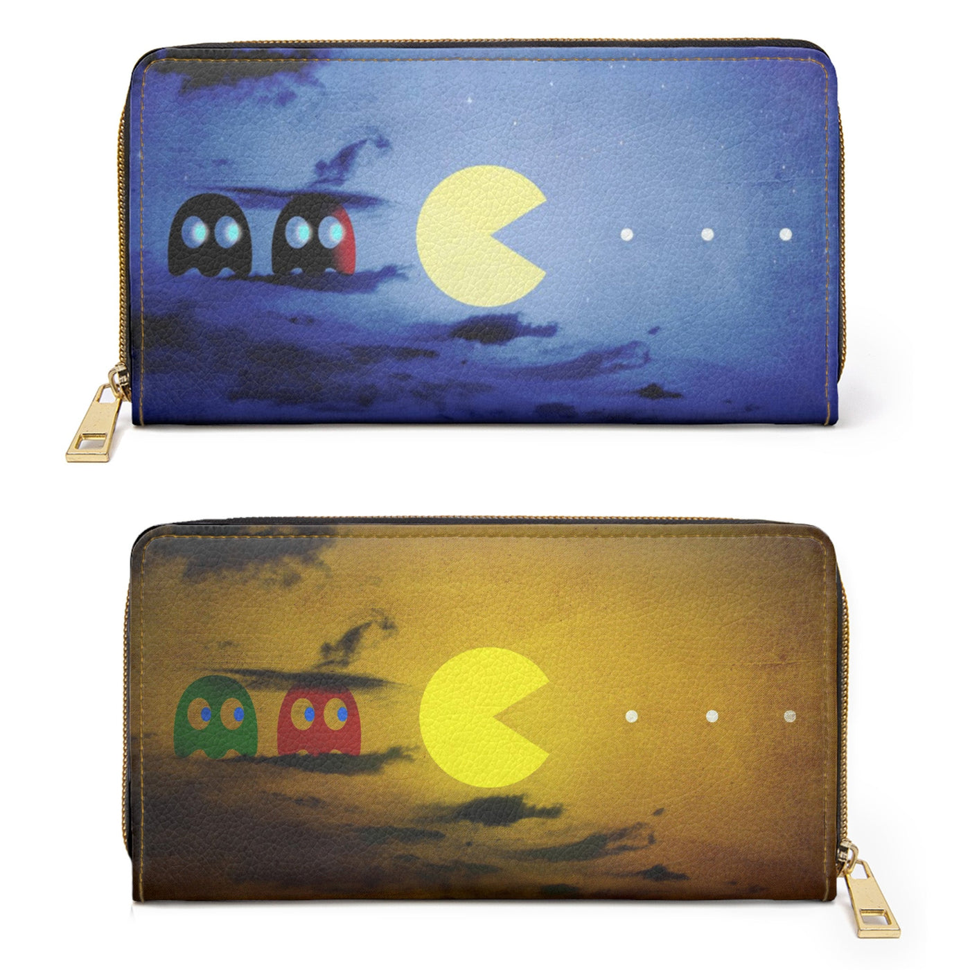 Pac-scape day/night - Pacman Shoes | Retro Gamer Zipper Wallet