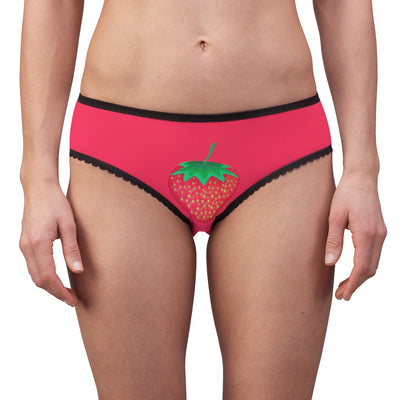 Popping Strawberry  Novelty Fashion Women's Underwear