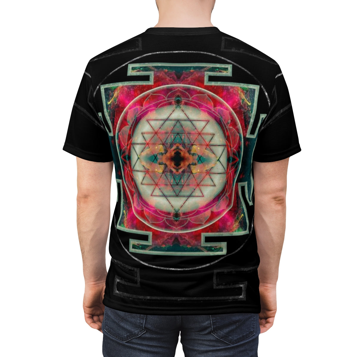 Sri Yantra Black Myst | Sacred Meditation T-shirt