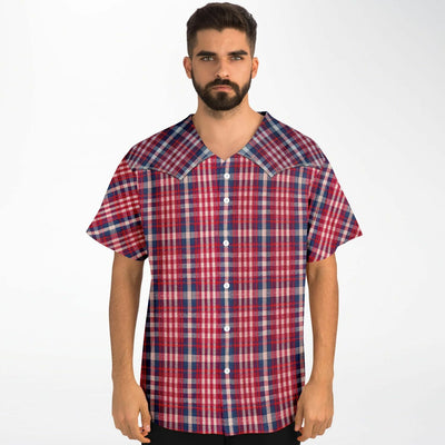 Street Cowboy Baseball Jersey with Western Shirt Pattern | TimeElements.shop