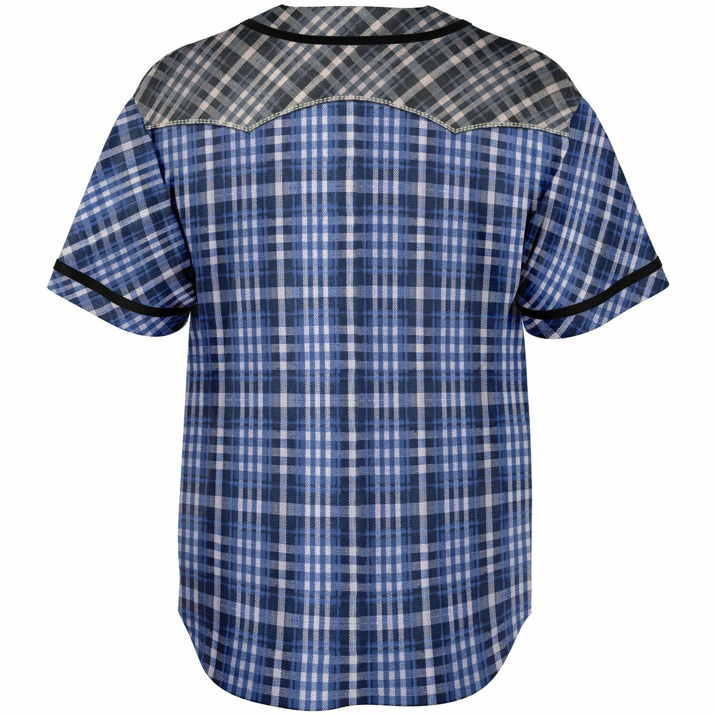 Street Cowboy V1 Blue - Western Shirt Pattern | Fun Fashion Baseball Jersey