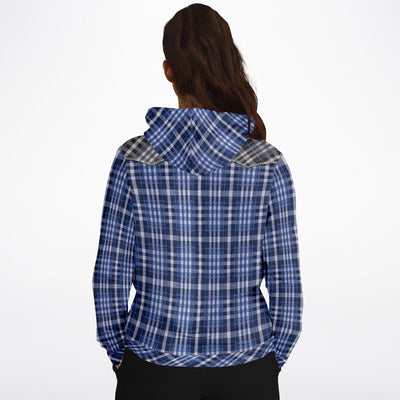 Street Cowboy V1 Blue - Western Shirt Pattern | Fun Fashion unisex Hoodie