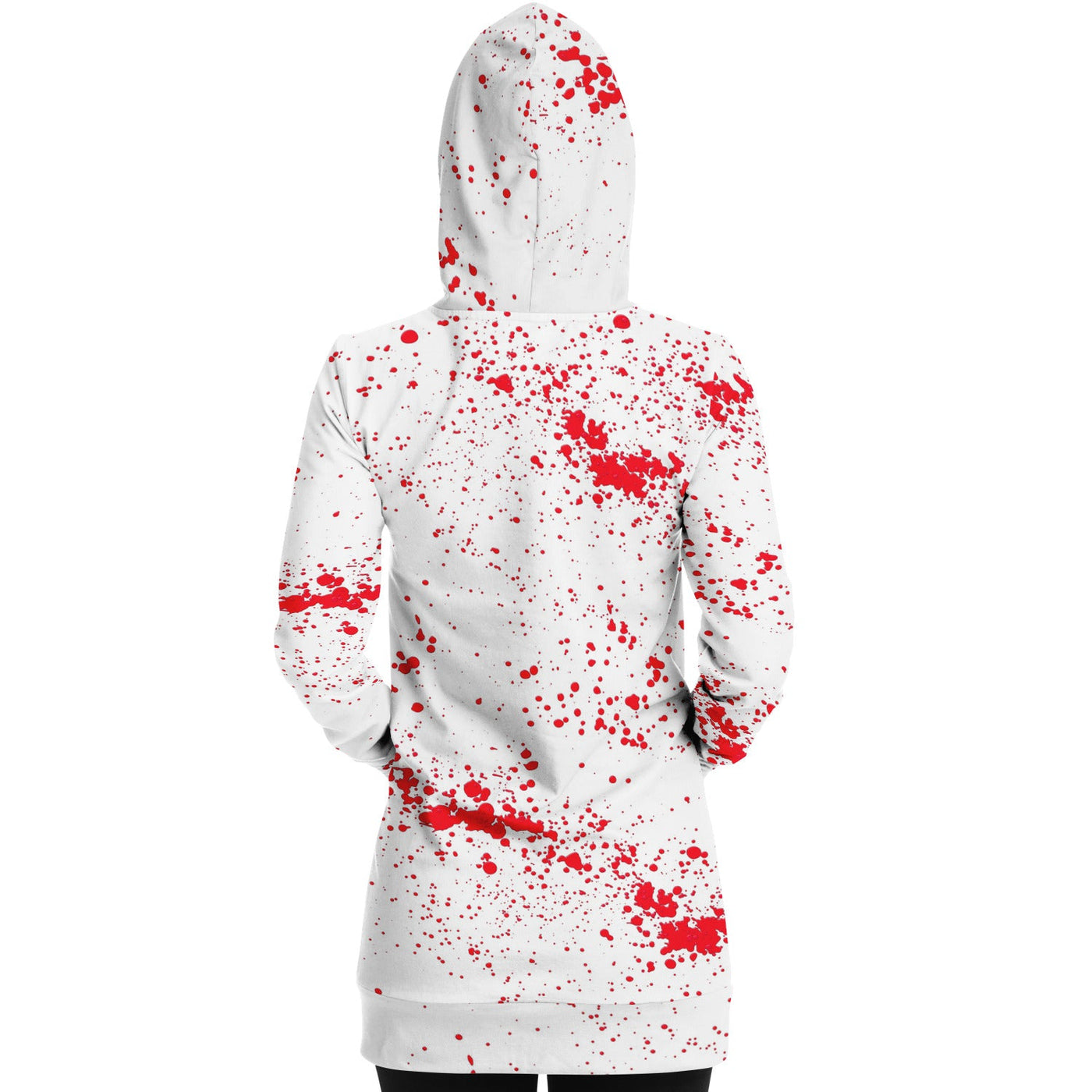 Switchblade Knife Blood Splatter | TE Iconic Long Hoodie Dress