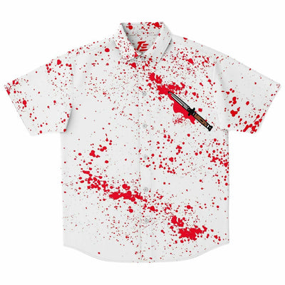 Switchblade Knife Blood Splatter | TE Iconic Short Sleeves Shirt