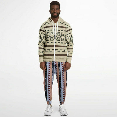 The Dude Zip-Up Hoodie and Joggers Set with Classic Lebowski Patterns | Cozy and Iconic