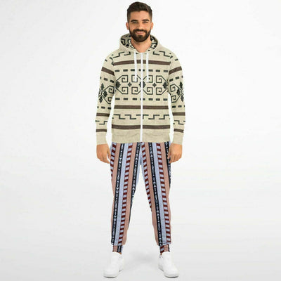 The Dude Zip-Up Hoodie and Joggers Set with Classic Lebowski Patterns | Cozy and Iconic