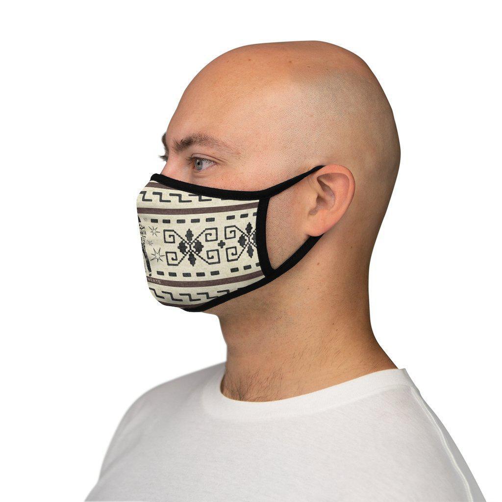 The Dude's Face Mask W/ Lebowski Iconic Silhouette