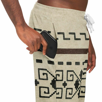 The Dude's Joggers Pants w/ Iconic Lebowski Sweater Pattern