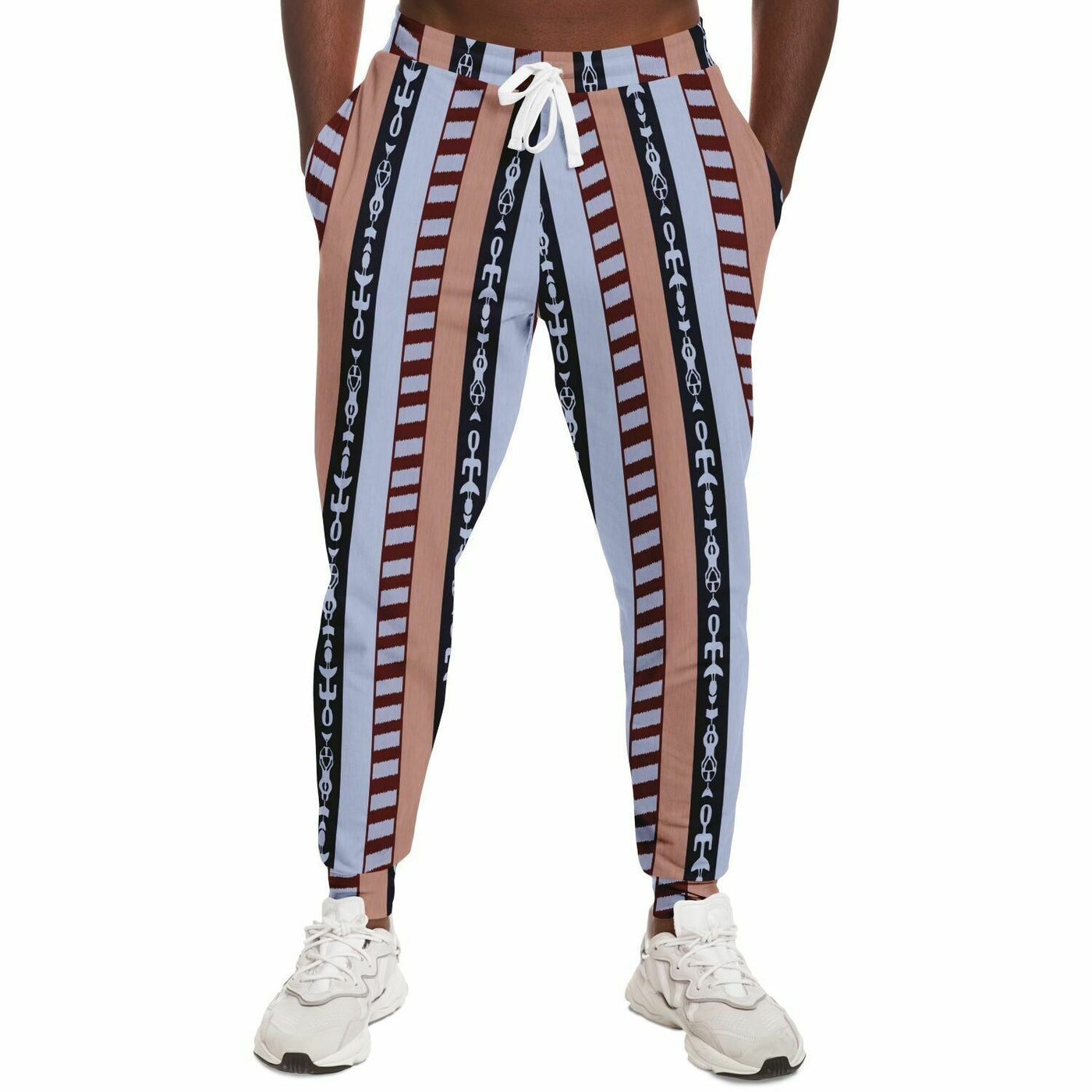 The Dude's Joggers with Iconic Lebowski Pajamas Pattern