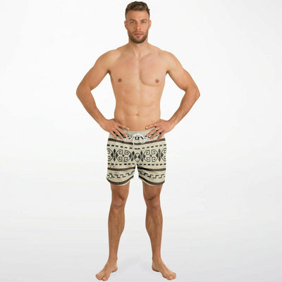 The Dude's Swim Shorts w/ Big Lebowski Sweater Pattern