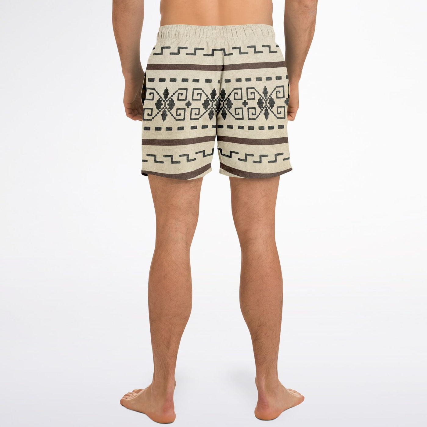 The Dude's Swim Shorts w/ Big Lebowski Sweater Pattern
