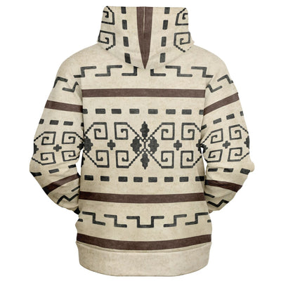 The Dude's Zip-Up Hoodie with Big Lebowski Sweater Pattern