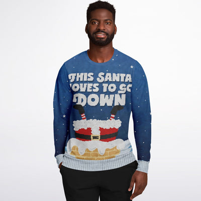 This Santa Loves To Go Down | Ugly Xmas Sweatshirt