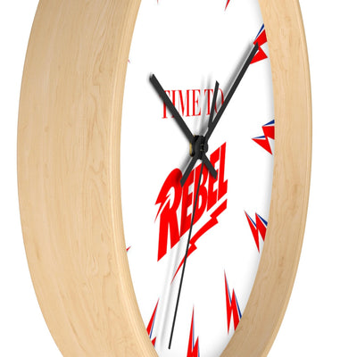 Time To Rebel - Stardust Lighting Bolt | Bowie Wall clock
