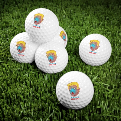 Trump Meme - Cool Again | Novelty Golf Balls, 6pcs