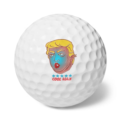 Trump Meme - Cool Again | Novelty Golf Balls, 6pcs