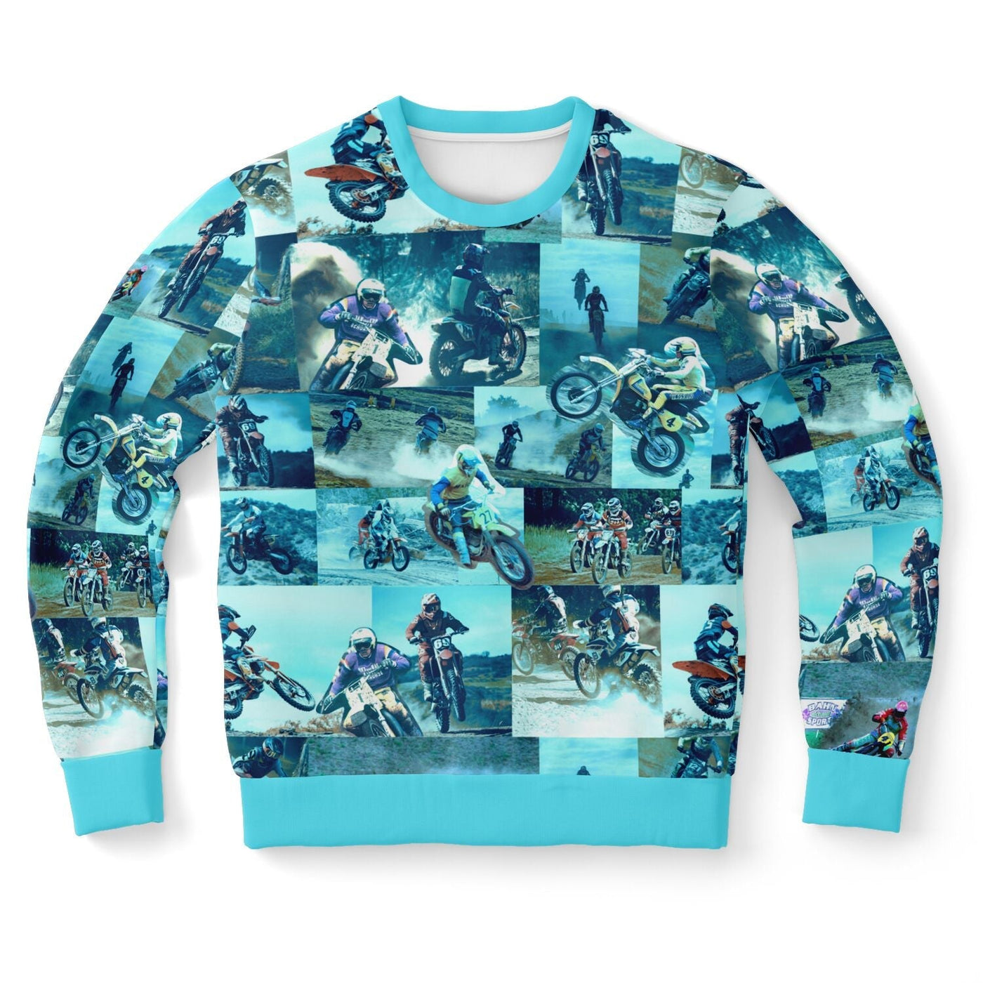 Tyler Durden Motorcycle Collage Sweatshirt | Fight Club Unisex Sweatshirt