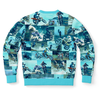 Tyler Durden Motorcycle Collage Sweatshirt | Fight Club Unisex Sweatshirt