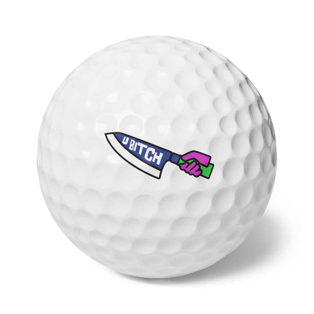 U Bitch | Badass Golf Balls, 6pcs