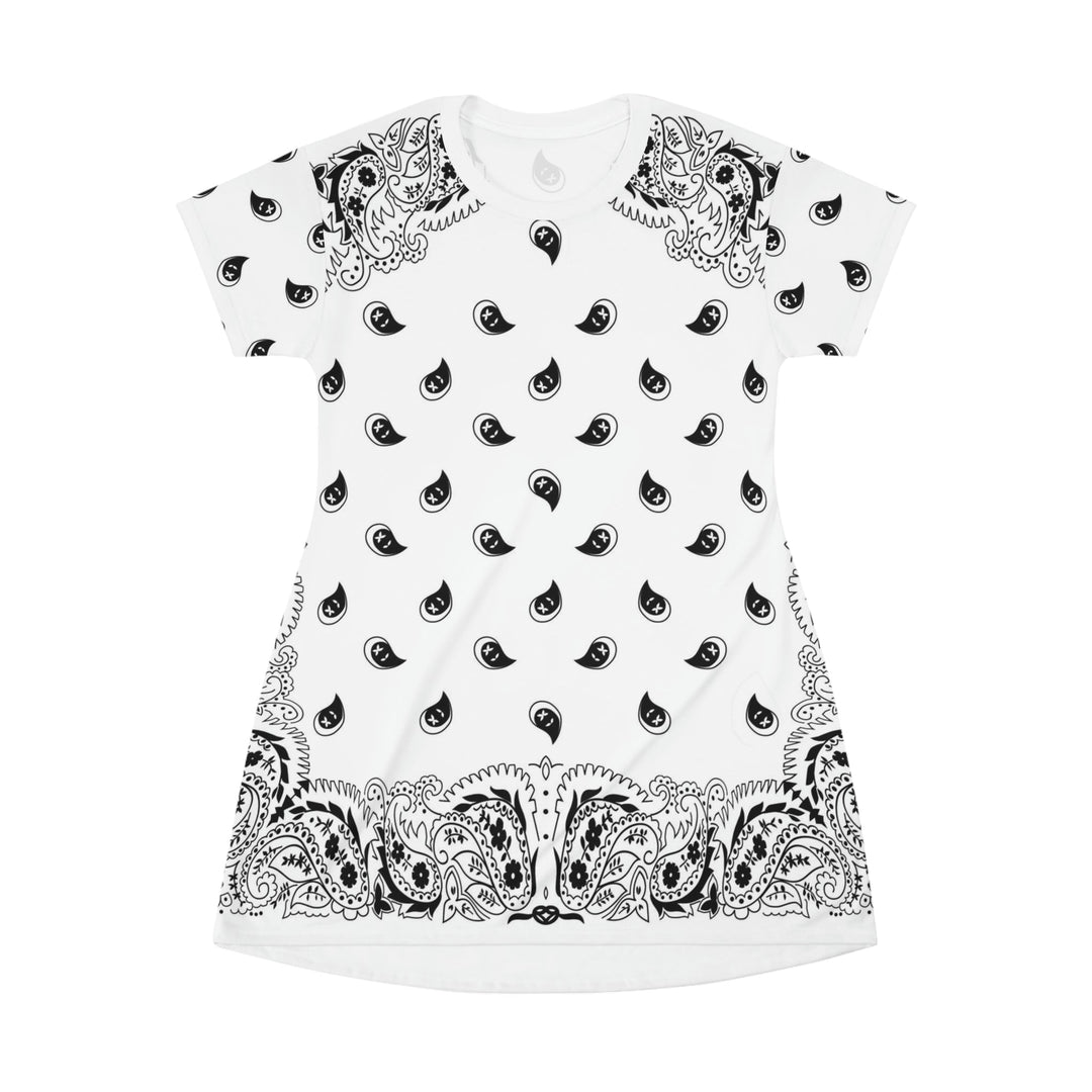 bandana t shirt dress AKIRA Boujee Bandana Sequin Mini Dress | Black