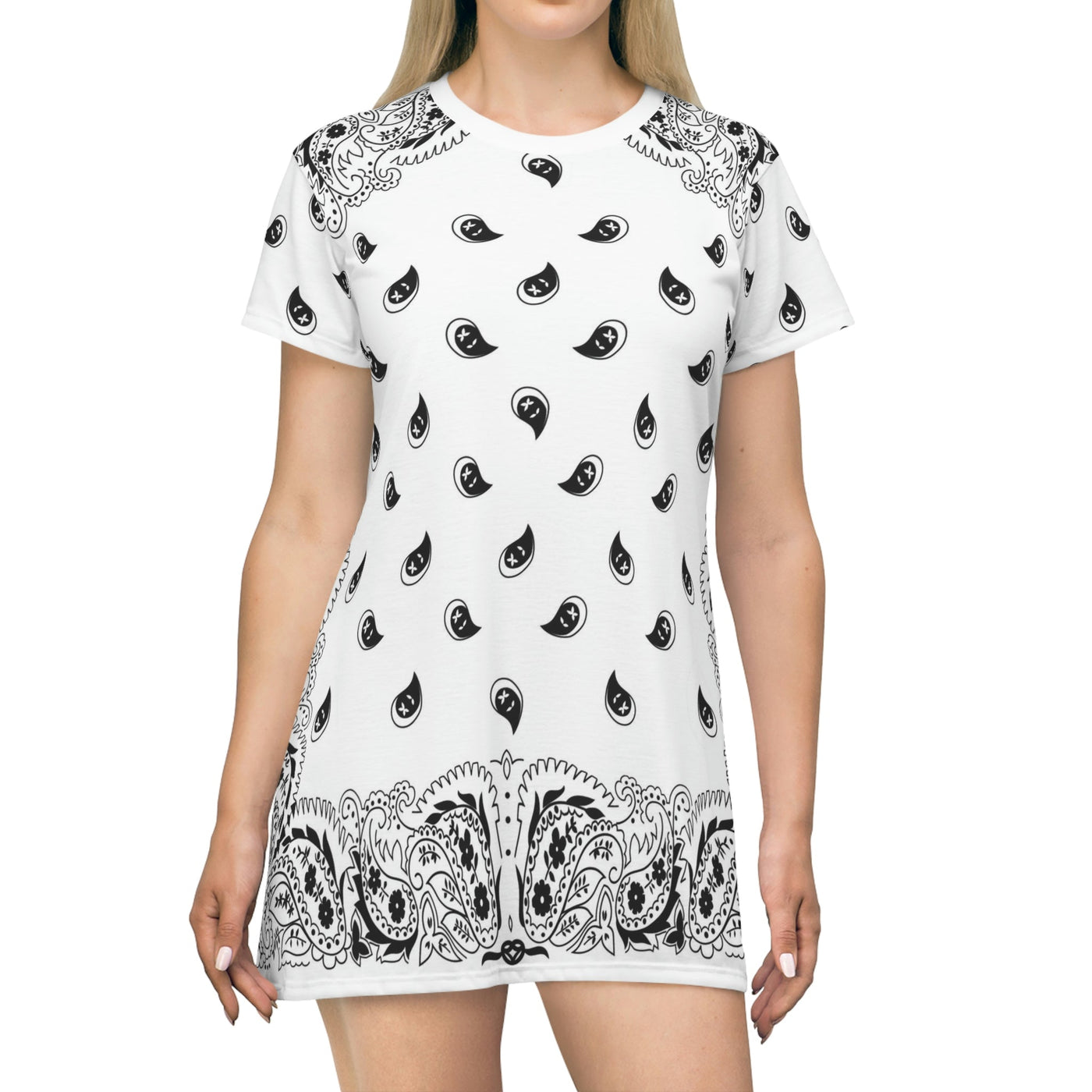 bandana t shirt dress Grateful Dead Upcycled Meditation Bear Maxi Bandana Dress (multiple Sizes Available)