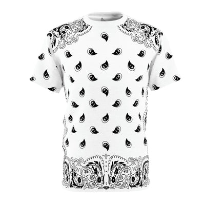 White Bandana Pattern | Fashion T-shirt