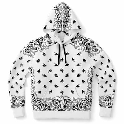 White Bandana Pattern | Unisex hoodie
