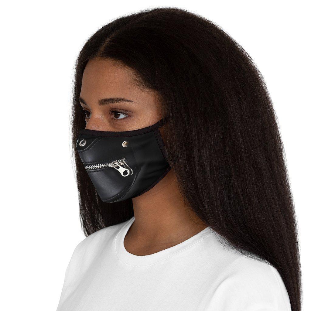 Zipped Mouth Bondage Mask | Fitted Polyester Face Mask